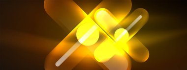 Soyut tasarım, neon ışıklı efektlerle titreşir. Karanlığın içinde büyüleyici bir parıltı yayar. Gözü canlı enerjisiyle büyüler. Cam daireler parlak ışık efektleri