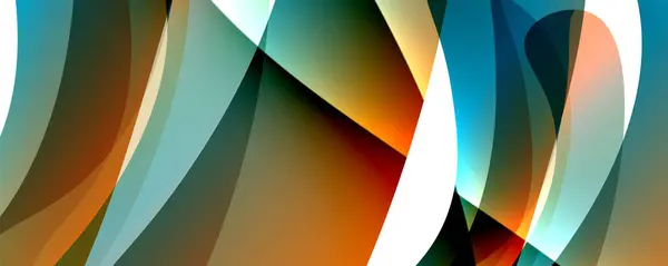 Abstract Swirl Design Geometric Concept Vector Illustration Wallpaper Banner Background — Stock Vector