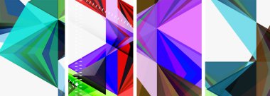 Duvar kağıdı, kartvizit, kapak, poster, afiş, broşür, başlık, web sitesi için minimalist üçgen temiz konsept posterleri