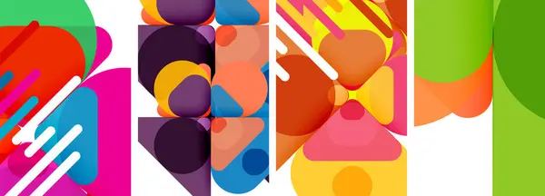 Geometriska Element Abstrakta Bakgrunder För Tapeter Visitkort Omslag Affisch Banner — Stock vektor