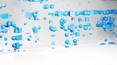 Tekno küre hareketli geometrik arkaplan