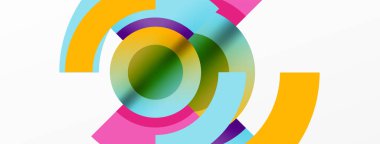 Yuvarlak elementler ve daireler geometrik minimum bileşim arka planı. Duvar Kağıdı, Sancak, Arkaplan, Kart, Kitap İllüstrasyonu, İniş Sayfası