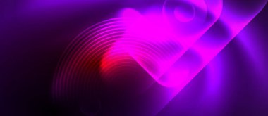 Neon sihirli ışık tasarımı. Duvar Kağıdı, Sancak, Arkaplan, Kart, Kitap İllüstrasyonu, İniş Sayfası