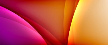 Değişken renk arkaplanındaki dinamik dalgalar. Duvar kağıdı, bayrak, arkaplan, kart, kitap illüstrasyonu için vektör illüstrasyonu, iniş sayfası