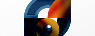 Yuvarlak elementler ve daireler geometrik minimum bileşim arka planı. Duvar Kağıdı, Sancak, Arkaplan, Kart, Kitap İllüstrasyonu, İniş Sayfası