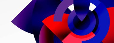 Çember geometrik soyut vektör arkaplanı