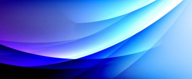 Değişken renk arkaplanındaki dinamik dalgalar. Duvar kağıdı, bayrak, arkaplan, kart, kitap illüstrasyonu için vektör illüstrasyonu, iniş sayfası