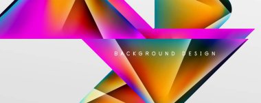 Triangle fluid color gradient abstract background. Vector Illustration For Wallpaper, Banner, Background, Card, Book Illustration, landing page