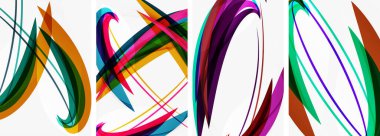 Duvar kağıdı, kartvizit, kapak, poster, afiş, broşür, başlık, web sitesi için soyut renkli dalga posterleri