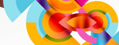 Yuvarlak elementler ve daireler geometrik minimum bileşim arka planı. Duvar Kağıdı, Sancak, Arkaplan, Kart, Kitap İllüstrasyonu, İniş Sayfası