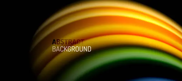 Líneas Onda Color Arco Iris Negro Techno Fondo Abstracto Negocios — Vector de stock