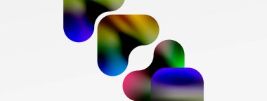 Geometrik soyut şekilli metalik sıvı rengi. Duvar Kağıdı, Sancak, Arkaplan, Kart, Kitap İllüstrasyonu, İniş Sayfası