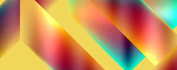 Neonowy Kolor Abstrakcyjne Kształty Geometryczne Projekt Tła Ilustracja Wektorowa Tapety — Wektor stockowy