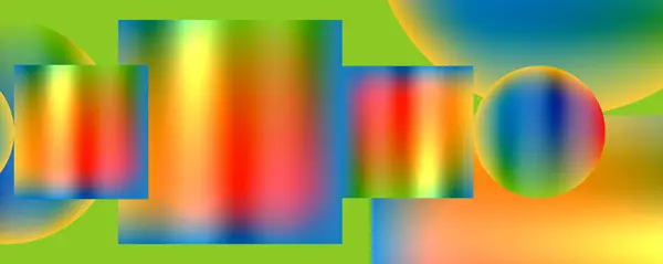Цветные Металлические Геометрические Формы Векторная Иллюстрация Обоев Баннера Фона Карты — стоковый вектор