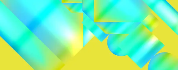 Neon Χρώμα Αφηρημένα Γεωμετρικά Σχήματα Σχεδιασμό Φόντου Εικονογράφηση Διάνυσμα Για — Διανυσματικό Αρχείο