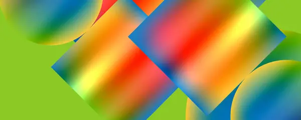 Цветные Металлические Геометрические Формы Векторная Иллюстрация Обоев Баннера Фона Карты — стоковый вектор