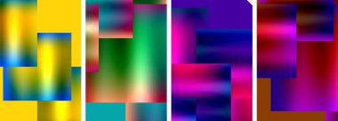 Metalik parlak kare konsept posterler. Duvar kağıdı, bayrak, arkaplan, kart, kitap illüstrasyonu için vektör illüstrasyonu, iniş sayfası