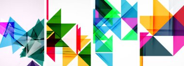 Duvar kağıdı, kartvizit, kapak, poster, afiş, broşür, başlık, web sitesi için üçgen poster