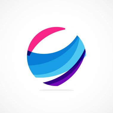 Soyut çember logosu, dinamik estetik. Basitlik, bağlantı, akıcılık ve enerjiyi, modern ve görsel bir kimlik arayan markalar için çok yönlü bir seçim haline getiriyor.