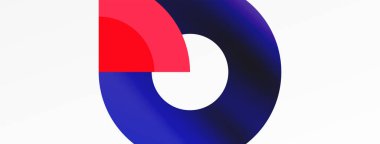 Çember geometrik soyut vektör arkaplanı