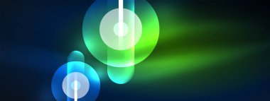 Soyut tasarım, neon ışıklı efektlerle titreşir. Karanlığın içinde büyüleyici bir parıltı yayar. Gözü canlı enerjisiyle büyüler. Cam daireler parlak ışık efektleri