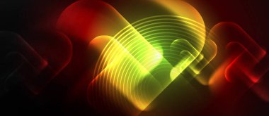 Neon sihirli ışık tasarımı. Duvar Kağıdı, Sancak, Arkaplan, Kart, Kitap İllüstrasyonu, İniş Sayfası