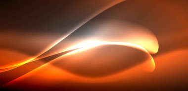 Neon ışıklı dalgalar arka planda dalgalanıyor, ışıltı ve hareketin büyüleyici dansı. Dinamik zemin, enerjinin ve modern estetiğin özünü yakalar