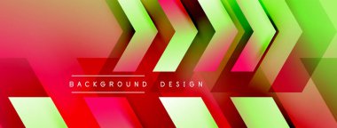 Enerjik geometrik arkaplan harmonik hareket içinde dinamik oklardan oluşan bir dizi içeriyor, hız, çeviklik ve kasıtlı akış duygusunu çağrıştırıyor