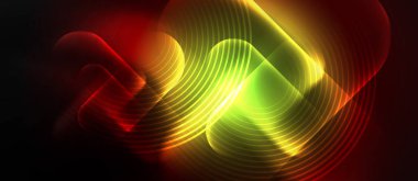 Neon sihirli ışık tasarımı. Duvar Kağıdı, Sancak, Arkaplan, Kart, Kitap İllüstrasyonu, İniş Sayfası