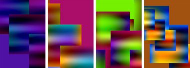 Metalik parlak kare konsept posterler. Duvar kağıdı, bayrak, arkaplan, kart, kitap illüstrasyonu için vektör illüstrasyonu, iniş sayfası