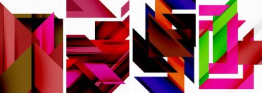 Üçgen duvar kağıdı veya poster arkaplan tasarımı