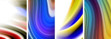 Duvar kağıdı, kartvizit, kapak, poster, afiş, broşür, başlık, web sitesi için sıvı renk dalgaları posteri