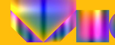 Neon renkli geometrik şekiller. Duvar Kağıdı, Sancak, Arkaplan, Kart, Kitap İllüstrasyonu, İniş Sayfası