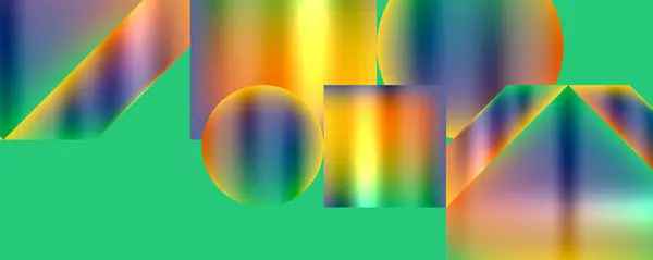 Koncept Neonové Barvy Tekutiny Tekutiny Tvary Gradientů Vektorové Ilustrace Pro — Stockový vektor