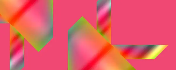 Neon Formes Géométriques Colorées Illustration Vectorielle Pour Papier Peint Bannière — Image vectorielle