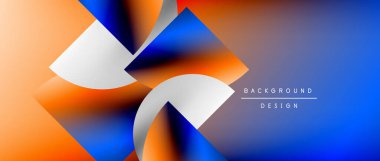 Daireler ve eğimli yuvarlak şekiller. Asgari soyut arkaplan, yuvarlak geometrik şekiller, temiz ve yapılandırılmış tasarım