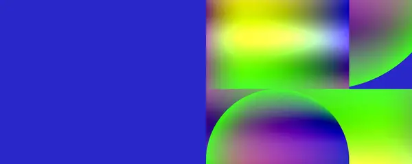 Neonová Barva Abstraktní Geometrické Tvary Pozadí Design Vektorové Ilustrace Pro — Stockový vektor