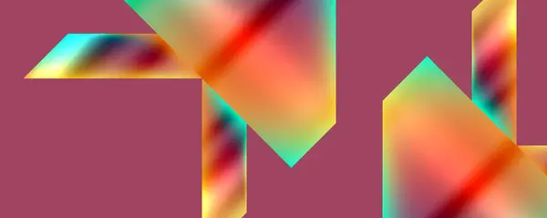 Néon Couleur Abstraite Formes Géométriques Conception Fond Illustration Vectorielle Pour — Image vectorielle