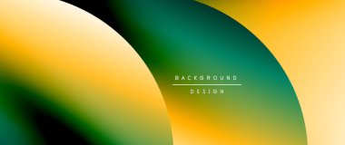 Daireler ve eğimli yuvarlak şekiller. Asgari soyut arkaplan, yuvarlak geometrik şekiller, temiz ve yapılandırılmış tasarım