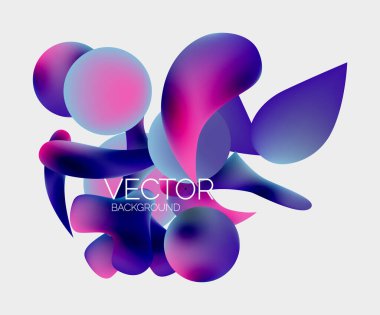 Vektör soyut parlayan şekiller arkaplan