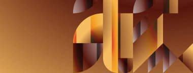 Basit geometrik formlar - dinamik geometrik soyut arkaplan. Duvar kağıdı, afiş, arkaplan, iniş sayfası, duvar sanatı, davetiye, baskılar, posterler için görsel senfoni