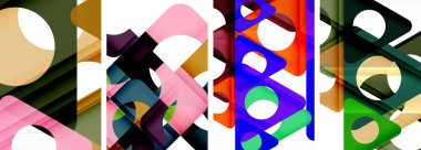 Çekici üçgenler içeren soyut arkaplan seti. Geometri ve stilin uyumlu karışımı, bu tasarımlar modern yetenekler getiriyor.