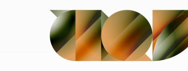 Minimalizm, gradyan cazibesiyle buluşur. Geometrik şekiller sakin bir arka planda birbirine dolanır. İnce renkler birleşir, dinamik bir tuval oluşturur, modern estetiğin kanıtıdır.