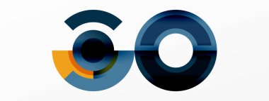 Yuvarlak elementler ve daireler geometrik minimum bileşim arka planı. Duvar Kağıdı, Sancak, Arkaplan, Kart, Kitap İllüstrasyonu, İniş Sayfası