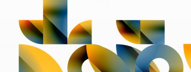 Çemberler ve çeşitli şekiller birleşerek çağdaş zemin oluşturarak yaratıcılığı ateşliyor. Dijital tasarımlar, sunumlar, web sitesi afişleri, sosyal medya paylaşımları için tasarım