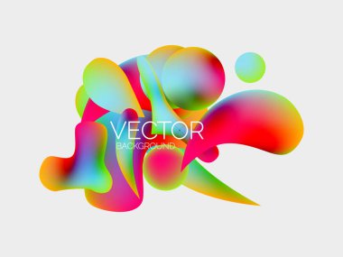 Vektör soyut parlayan şekiller arkaplan