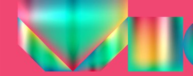 Renkli metalik geometrik şekiller. Duvar Kağıdı, Sancak, Arkaplan, Kart, Kitap İllüstrasyonu, İniş Sayfası