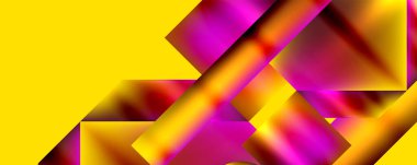 Neon rengi soyut geometrik şekiller arkaplan tasarımı. Duvar Kağıdı, Sancak, Arkaplan, Kart, Kitap İllüstrasyonu, İniş Sayfası