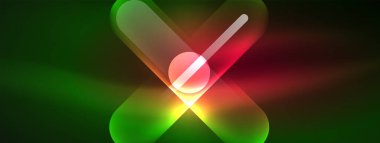 Soyut tasarım, neon ışıklı efektlerle titreşir. Karanlığın içinde büyüleyici bir parıltı yayar. Gözü canlı enerjisiyle büyüler. Cam daireler parlak ışık efektleri