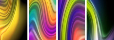 Duvar kağıdı, kartvizit, kapak, poster, afiş, broşür, başlık, web sitesi için sıvı renk dalgaları posteri